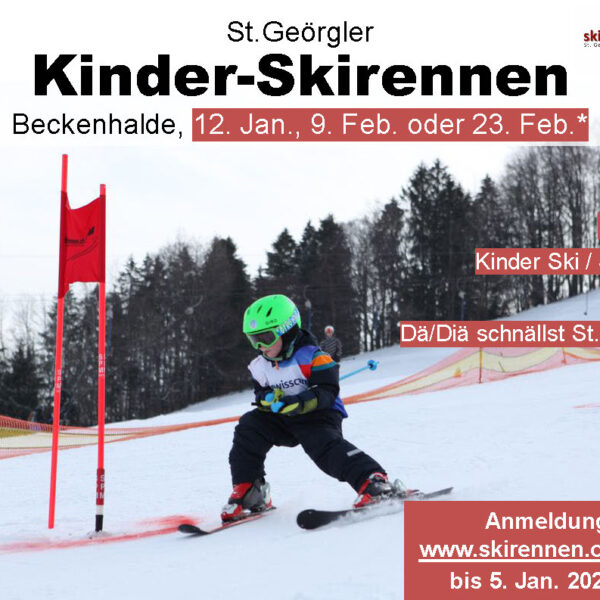 St. Geörgler-Kinderskirennen Verschiebedatum 23.2.25