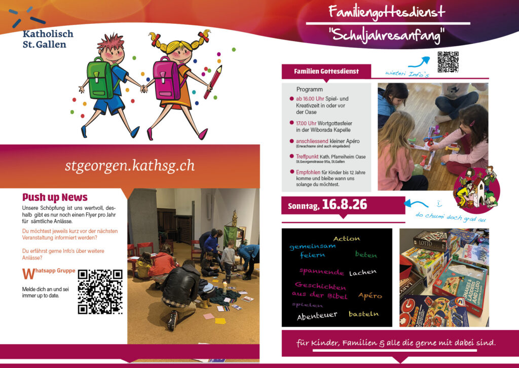 Familiengottesdienst “Schuljahresanfang“
