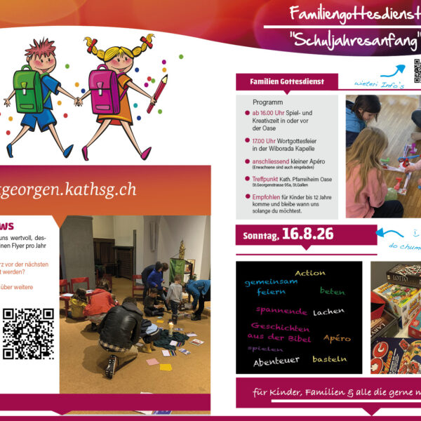 Familiengottesdienst “Schuljahresanfang“