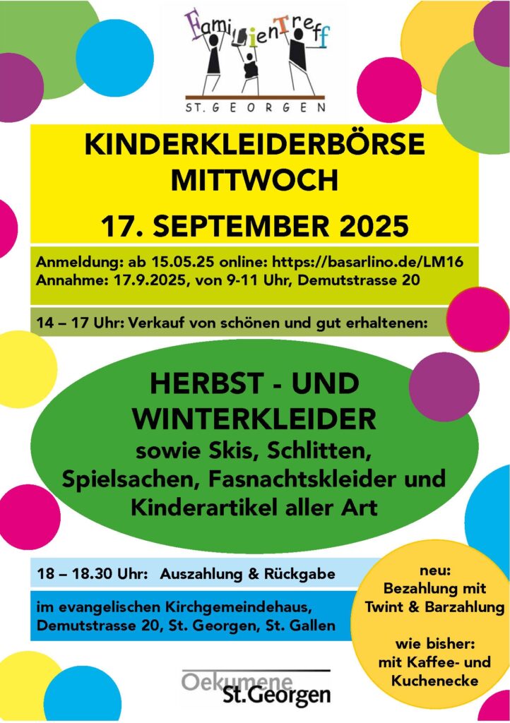 Kinderkleiderbörse Herbst – Winter