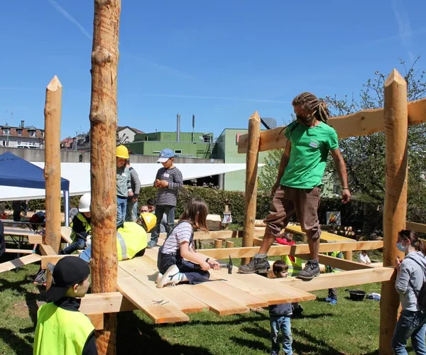 Werkabend auf der Kinderbaustelle St. Gallen